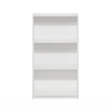Furinno Basic 3-Tier Bookcase Storage Shelves, White/White Furinno