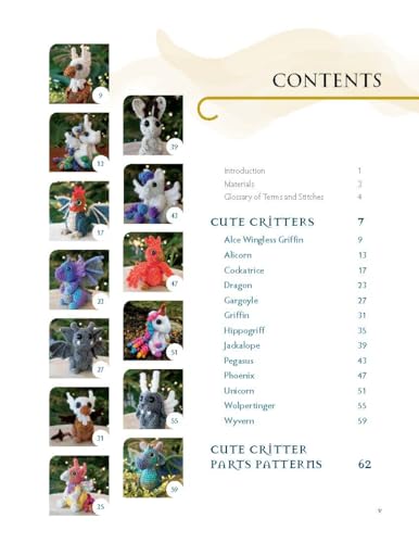 Crochet Creatures of Myth and Legend: 19 Designs Easy Cute Critters to Legendary Beasts WoodArtSupply
