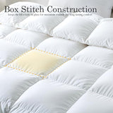 ELNIDO QUEEN® Feather Comforter Twin Size, Filled with Feather and Downfiber, All Season White Fluffy Duvet Insert - Luxury Hotel Style Medium Warm Bed Comforter - 100% Cotton Cover, 68x90 inches ELNIDO QUEEN