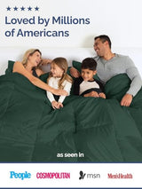 Cal King Size, Emerald/Light Sage Green Alternative Down Comforter - Warm, Lightweight & Breathable Hotel Quality Bedding Set for Men, Women, Kids and Teens - All Season Cooling Duvet Insert Comforter CGK Unlimited