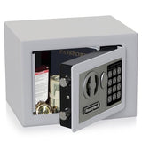 Honeywell Safes & Door Locks - Bolt Down Small Safe Box with Digital Lock for Home - Steel Security Electronic Lock Box - Cabinet & Door Design Safe with 2 Keys - 0.17-Cubic Feet - White - 5005W Honeywell Safes & Door Locks