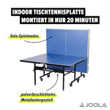 JOOLA Inside 15 - Professional MDF Indoor Table Tennis Table with Quick Clamp Ping Pong Net and Post Set - 10 Minute Easy Assembly - Ping Pong Table with Single Player Playback Mode JOOLA