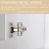 MUPATER 72'' Kitchen Pantry Cabinet Storage Hutch with Microwave Stand, Freestanding Pantry Buffet Cabinet with Adjustable Shelves, Cupboard and Drawer for Home, White MUPATER