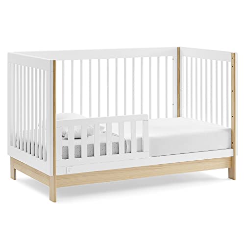 GAP babyGap Tate 4-in-1 Convertible Crib - Greenguard Gold Certified, Bianca White/Natural Delta Children