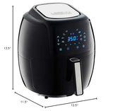 GoWISE USA 1700-Watt 5.8-QT 8-in-1 Digital Air Fryer with Recipe Book, Black GoWISE USA