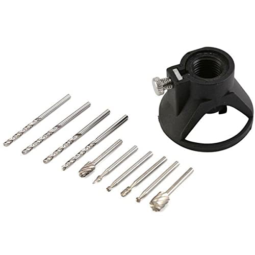 HomeSoGood Router Drill Bits Tool Drill Bit Kit Cutting Guide Locator Rotary File Milling Set for Dremel Rotary 11Pcs HomeSoGood