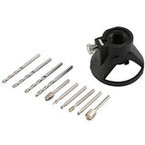 HomeSoGood Router Drill Bits Tool Drill Bit Kit Cutting Guide Locator Rotary File Milling Set for Dremel Rotary 11Pcs HomeSoGood