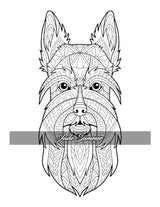 Amazing Dogs Coloring Book: Beautiful Dogs, Adorable Puppies, and Relaxing Designs for Adults and Teens WoodArtSupply