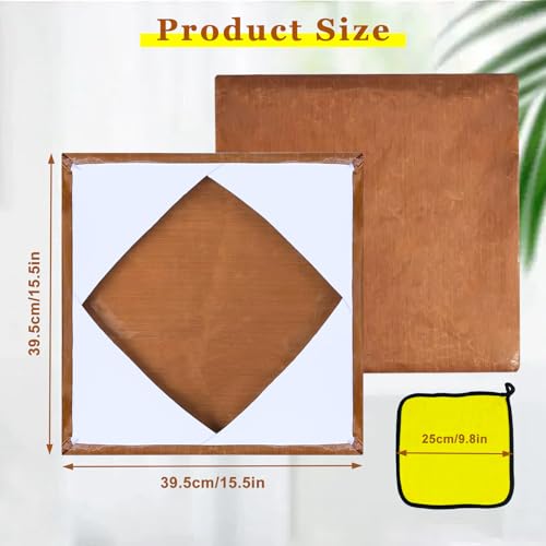 BSTSLL 2 Pcs Heat Press Platen Cover 15 x 15 Inch Teflon Sheets Protector Reusable Platen Wrap Cover for Sublimation Heat Pressing Machine Plate from Scratches, Residue BSTSLL