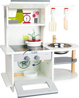 Small Foot Wooden Toys Graceful Children's Play Kitchen with Range, Oven, Kitchen Sink, and Accessories Designed for Children Ages 3+, Multi Small Foot