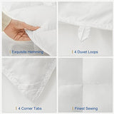 MH MYLUNE HOME Down Alternative Comforter Queen Size, Winter Warm Duvet Insert Fluffy Bed Comforter Insert White Baffle Box Stitched with Corner Tabs, Queen MH MYLUNE HOME