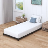 Nailsong 3 Inch Twin Bed Frames Low Profile, Twin Platform Bed Frame No Box Spring Needed, Heavy Duty Metal, Easy Assembly, Black Nailsong
