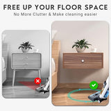 LOFTEY Floating Nightstand with Drawer, Wood Floating Bedside Table, Wall Mounted Nightstand, Floating Drawer for Bedroom, Walnut LOFTEY