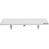 VEVOR Wall Mounted Folding Table, 31.5" x 19.69" Wall Mount Drop Leaf Table, Floating Desk with Iron Bracket, Fold Down Desk for Small Spaces, Home Office, Dining, Laundry Room, Kitchen, Bar, White VEVOR