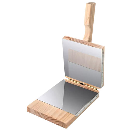 DEARMAMY Wooden Tortilla Press, Wood Dough Dumpling Presser Dumpling Skin Makers Ravioli Mold Dumpling Wrapper Presser Pizza Dough Pastry Press Tool for Kitchen Baking DEARMAMY