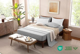 MISSQ Queen Size Bed Sheets Set - Cooling, Extra Soft, Wrinkle & Fade Resistant, Hypoallergenic - 4 Piece Hotel Luxury Microfiber Sheets with 16 Inch Deep Pocket, Queen, Gray MISSQ