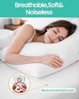 60"x80" Queen Mattress Protector(6-10 in. Deep) Waterproof Mattress Cover Zippered Soft Breathable Skin-Safe Encasement for Queen Bed Sheets WINKAURA