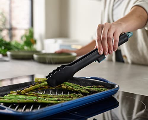 Joseph Joseph Duo Lockable Tongs Hygienic with Integrated Tool Rest & Non-Slip Feet, Suitable for Non-Stick Cookware, Heat-Resistant Joseph Joseph