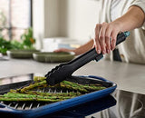 Joseph Joseph Duo Lockable Tongs Hygienic with Integrated Tool Rest & Non-Slip Feet, Suitable for Non-Stick Cookware, Heat-Resistant Joseph Joseph