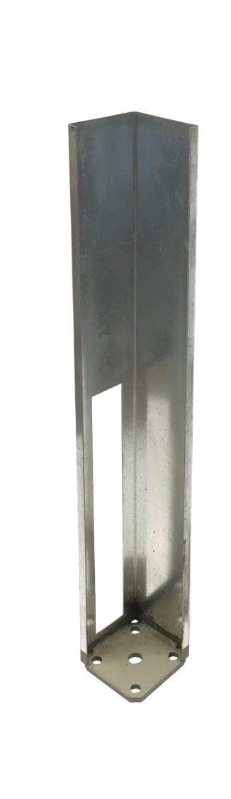 Vinyl Fence Concrete/Wood Post Mount Tower with Mounting Kit (4"x4"x24") Homestead Fence Co