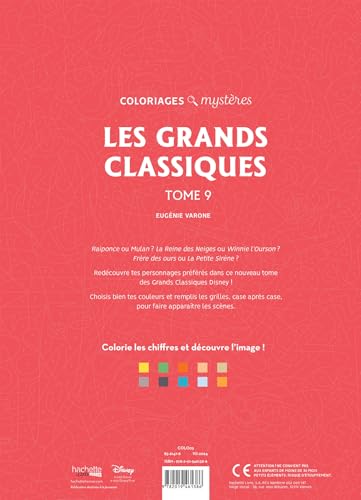 Coloriages mystères Disney - Les Grands classiques Tome 9 WoodArtSupply
