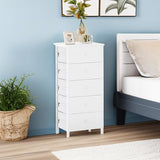 BOLUO Tall White Dresser Narrow Dresser Chest of Drawers Lingerie Chest Skinny Dressers for Closet,Bedroom Modern BOLUO
