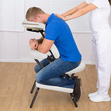 BestMassage Portable Massage Chair for Tattoo and Spa Foldable Massage Therapy Chair with Adjustable Face Cradle High-Density Cushion Lightweight Design with Carrying Bag Ideal for Salon Use (White) BestMassage