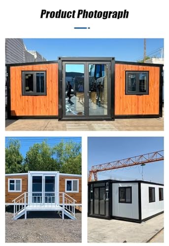 Expandable Prefab House Tiny Homes to Live in Mini Foldable Container House with 3 Bedroom Mobile Home Modular Homes Mini Live Houses - WoodArtSupply