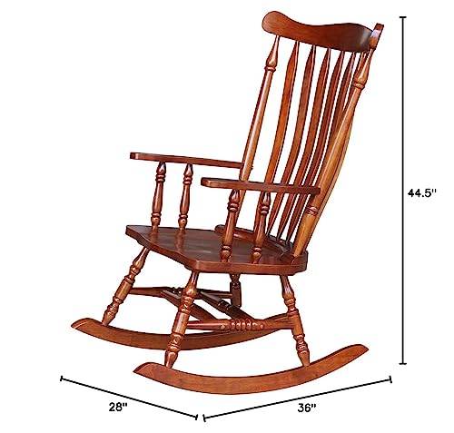IC International Concepts Williamsburg Rocking Rocker Chair, Cherry IC INTERNATIONAL CONCEPTS