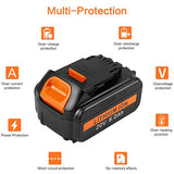 ARyee 6.0Ah Battery Replacement for Dewalt 20 Volt MAX Lithium Ion Battery DCB205 DCB200 DCB206 DCB206-2 DCB204 DCB204BT-2 DCB203 DCB201 with LED Indicator ARyee