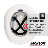 Jackson Safety Cowboy Hard Hat - Western Outlaw Style Construction Helmet with Full Brim Sun Shade - ANSI Z89.1 & OSHA Compliant - (Multiple Colors) JACKSON SAFETY