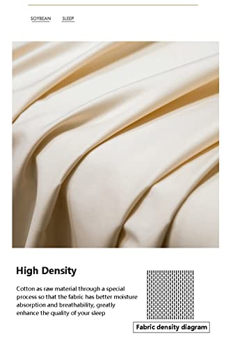 TEVTEV Flat Sheet 500 TC 100% Long Staple Cotton Satin Flat Top Sheet Only Super Soft Satin Bedding Bed Sheet for Single/Twin Full/Double Queen King Bed (Color : Blue, Size : 48x74cm-19x29 x2) TEVTEV