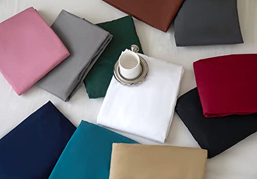 Bedding Twin Size Fitted Sheet Only - Deep Pocket - Fits 15inches Bed Matress Sheet- Bottom Sheet - Soft and Microfiber-Easy Care-Dark Green rushrushlulu