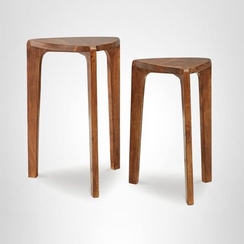Signature Design by Ashley Brynnleigh Contemporary Nesting Accent Table, Set of 2, Light Brown Signature Design by Ashley