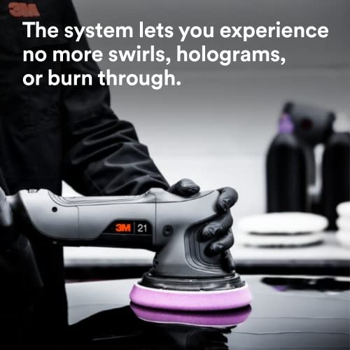 3M Perfect-It Random Orbital Polisher, 34101, 21mm, 120V/60Hz Variable Speed Control for Automotive Refinishing, Refining, Polishing 3M