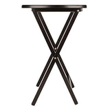 Winsome Cade Oversize Snack Table 2-Piece Set, Coffee Finish, Solid/Composite Wood – 23.62W x 15.75D x 25.43H Winsome