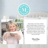 Martha Stewart Luxury White Goose Feathers Down Fiber Duvet Insert Queen Size - Hotel Collection 100% Cotton Comforter, All Season Medium Warmth, Breathable, Hypoallergenic, 90 x 90 Inch Martha Stewart