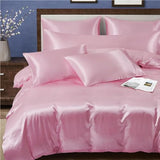 MILVOWOC 6 Pcs Blush Pink Satin Duvet Cover Full/Queen Size Set, Silky Bed Duvet Cover Ultra Soft Comforter Cover, 1 Satin Duvet Cover, 1 Body Pillowcase, 4 Pillow Cases (No Comforter) MILVOWOC