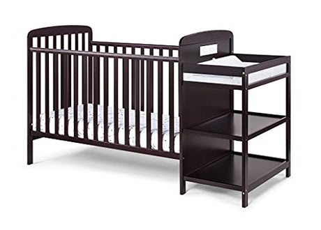 Suite Bebe Ramsey 3 in 1 Convertible Crib and Changer in an Espresso Finish Suite Bebe
