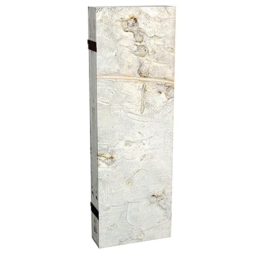 Red Lantern 4 ft. Short Double Sided Ivory Flowers Canvas Folding Screen 6 Panel Freestanding Partition and Separator for Modern and Contemporary Bedroom, Home Office, Studio, Dorm, Apartment Red Lantern