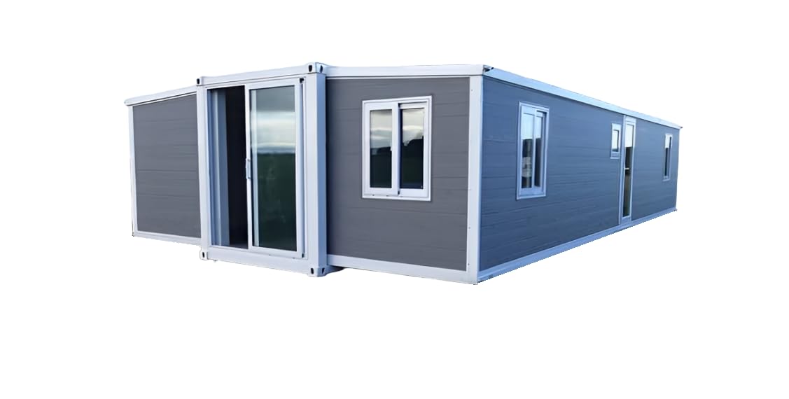 40FT Expandable Prefab Tiny House – 3 Bedroom, Modern Container Home with Full Kitchen & Bathroom | Luxury Portable Home for Family Living - WoodArtSupply