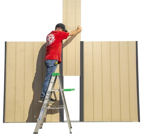 Arrow 10' x 12' Ironwood Galvanized Steel Hybrid Outdoor Shed Kit, Anthracite Arrow