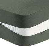 PrinceDeco Full Mattress Cover for Traditional Japanese Futon Mattress, Soft and Snug Futon Cover for Sleeper Sofa Bed/Folding Mattress Couch with Zipper, Machine Washable, Loden Green PrinceDeco