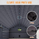 SPECRAFT 30x20x14 FT Large Inflatable Nightclub, Inflatable Tent for Parties with 2 Sides Escape Doors, Party Tent for Birthday Party/Outdoor Events, Black SPECRAFT