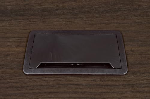 Romig Legacy 16 ft Racetrack Laminate Conference Table with 2 Charging Ports- Neo Walnut Romig