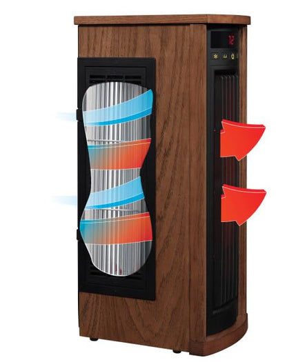 duraflame Electric Tower Heater, Oscillating Tower and Space Heater for Office or Large Room up to 1,000 Square Feet