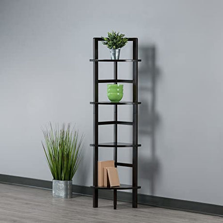 Winsome Wood Aiden Corner Baker's Rack - Coffee Winsome
