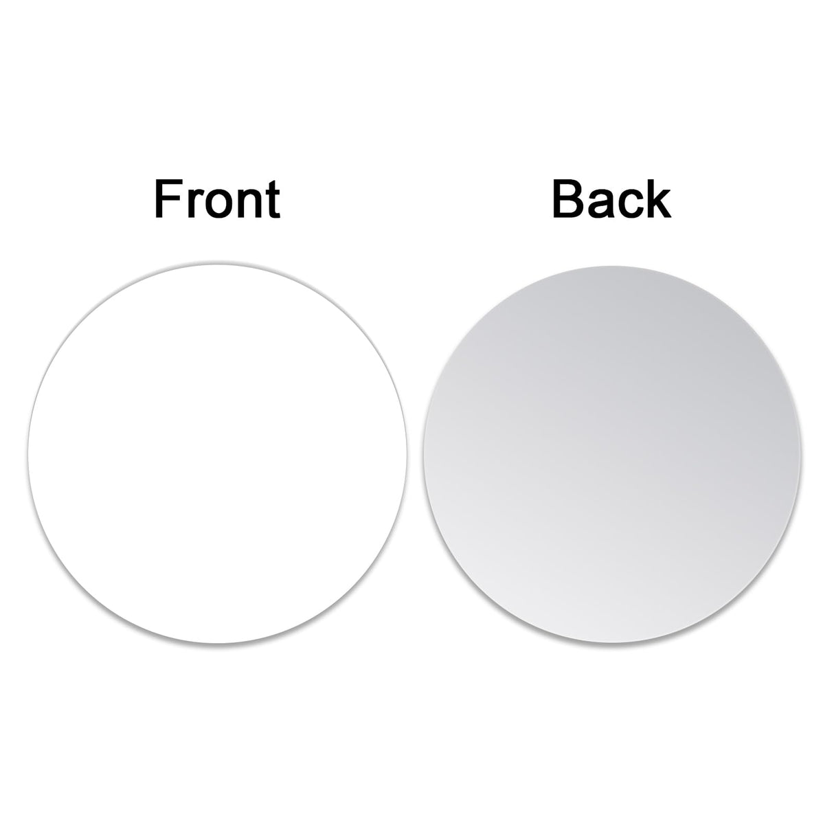 Muka 100Pcs 1 Inch Round Sublimation Blank Aluminum Sheets, Aluminum Board Heat Transfer for Breastpin, Retractable Badge Holder, Photo Tray, Collapsible Phone Holders Muka