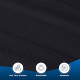 Queen Size Mattress Protector Waterproof, Premium 200 GSM Terry Mattress Cover, Soft & Breathable Bed Cover, Fitted Sheet Style Stretchable Deep Pockets 17" by Utopia Bedding (Black) Utopia Bedding