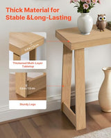 VEVOR 36 in Console Table, Modern Desk Behind The Couch, Wooden Rectangle Entrance Desk, Narrow Long Sofa Table Accent Stand, Ideal for Hallway, Bedroom, Living Room, Foyer, Easy Assembly, Natural VEVOR
